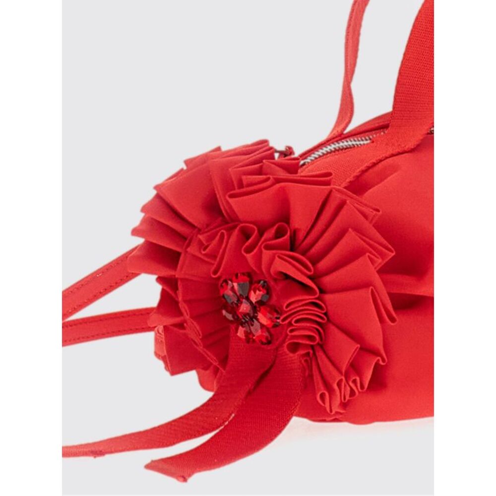 Simone Rocha Women Simone Rocha Double Ribbon Nylon Handbag With Bow And Ruffles - Picture 3 of 3